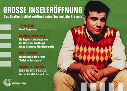 Flyer Inseleröffnung Goethe-Institut